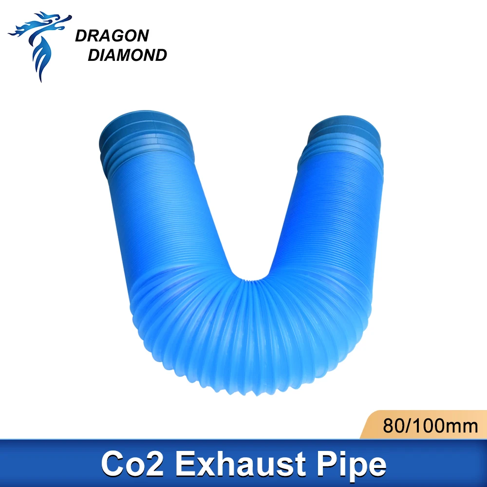 Co2ไอเสียท่อ DIY อุปกรณ์เสริม80/100มม.สำหรับเลเซอร์ไอเสียพัดลมควันคุณภาพสูง