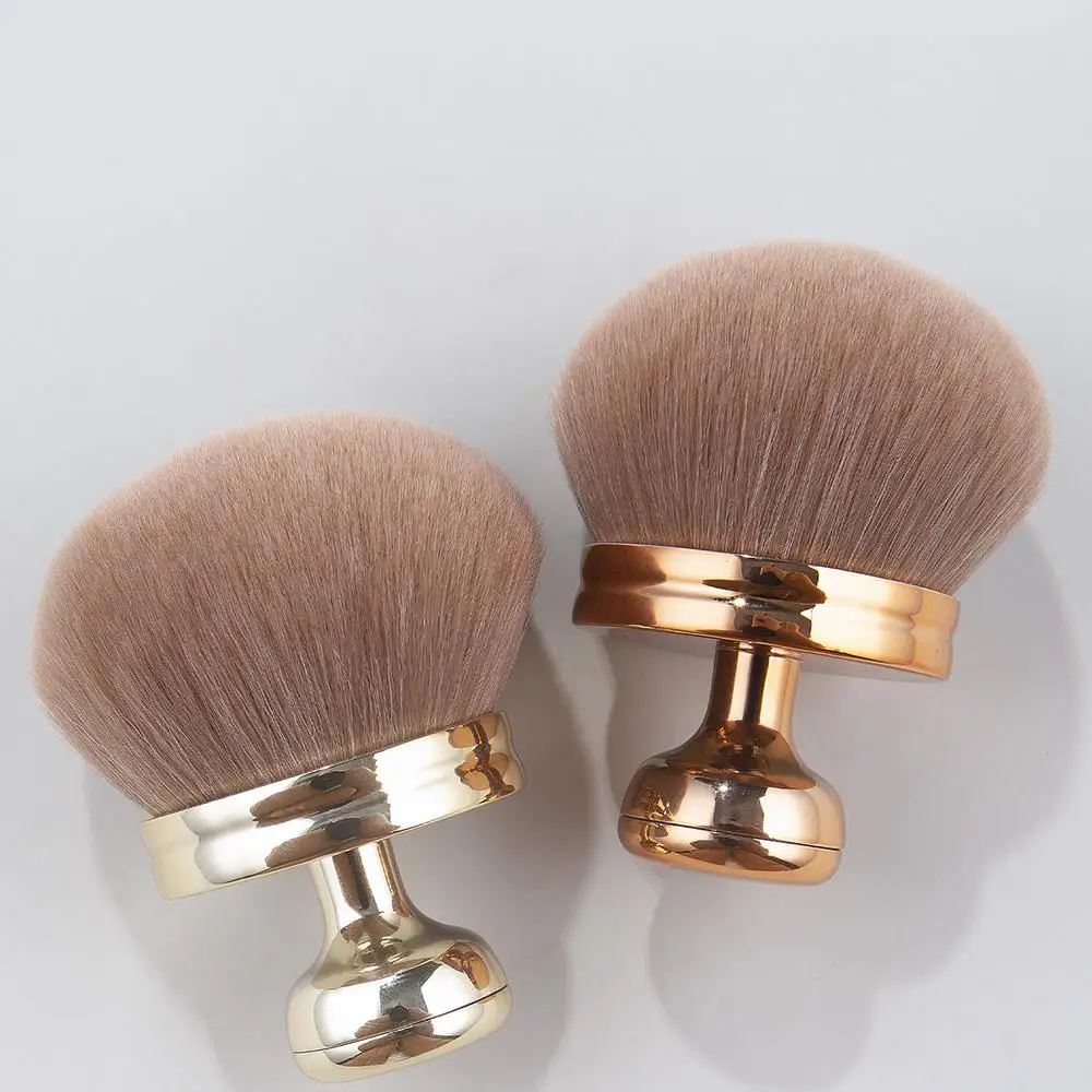 Brocha para polvo con cabeza de seta, brocha para colorete en polvo esponjoso Extra grande, brocha de maquillaje profesional suave para contorno de cara, belleza