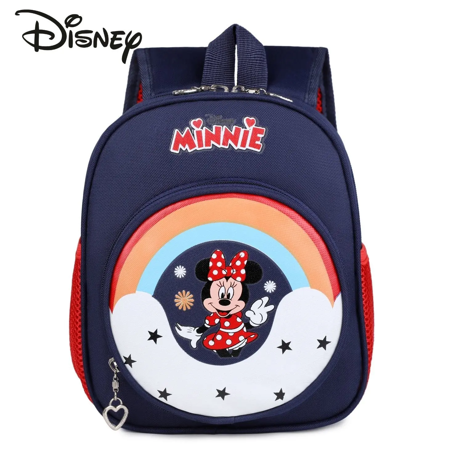 Disney Minnie Tas Sekolah Anak-anak Fashion Baru Ransel Siswa Kartun Kualitas Tinggi Ransel Wanita Kasual Kapasitas Besar