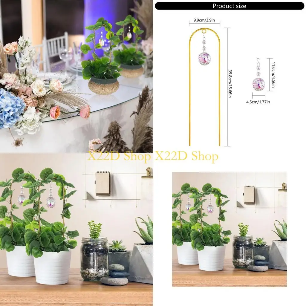 X22D Metal Plant Support Structure Featuring Solar Prisms Accent For Balcony Greenery