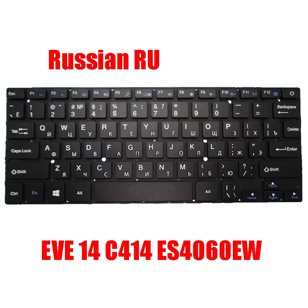 Laptop Russian RU Keyboard For DIGMA EVE 14 C405 ES4048EW C406 ES4049EW C410 ES4057EW C411 ES4058EW C414 ES4060EW C415 ES4061EW