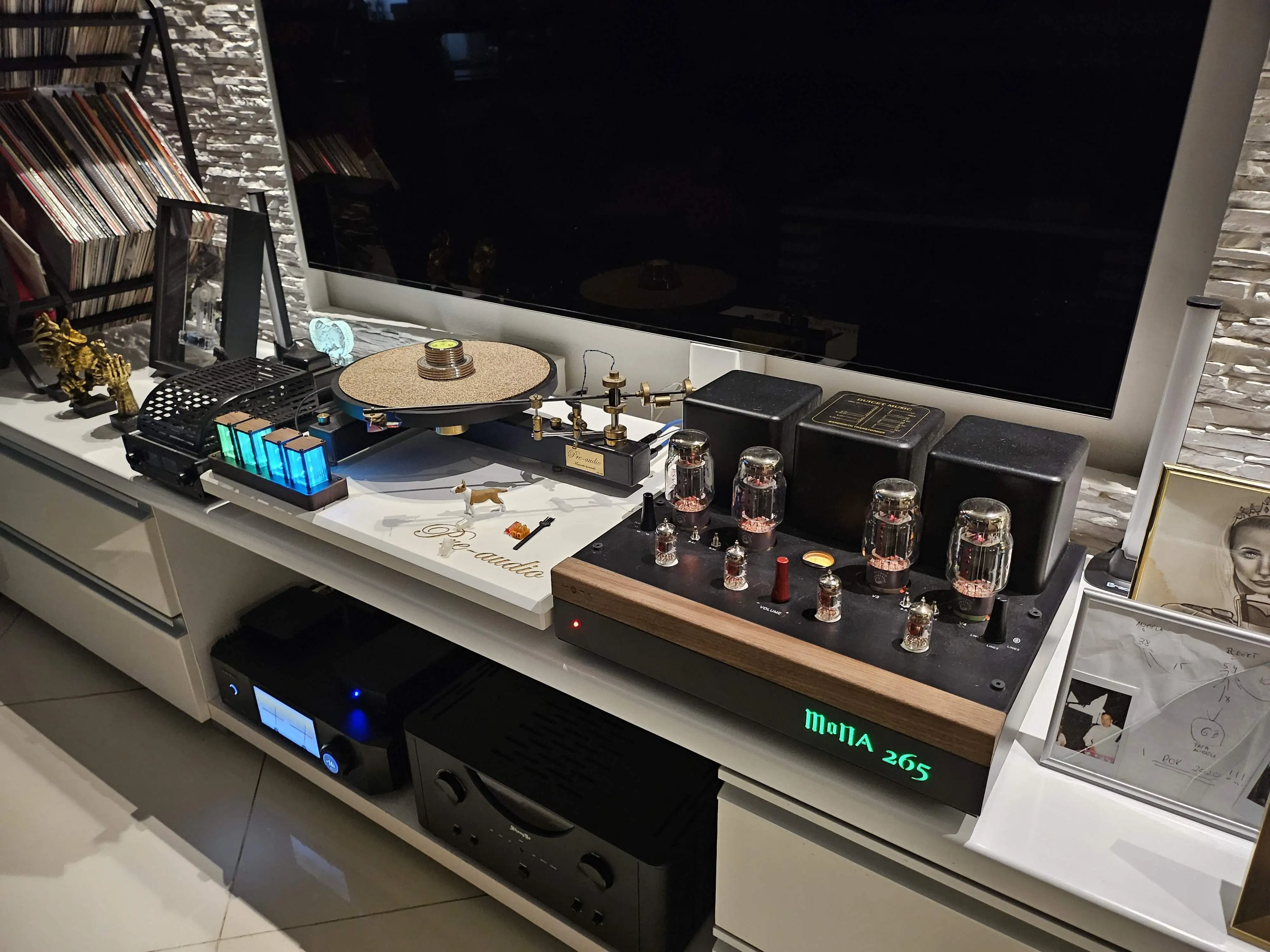 Officially Certified 265Class for 500W High-Power 2.0 Channel Aluminium Tube Amplifier Audiophile-Designed Retro Mode