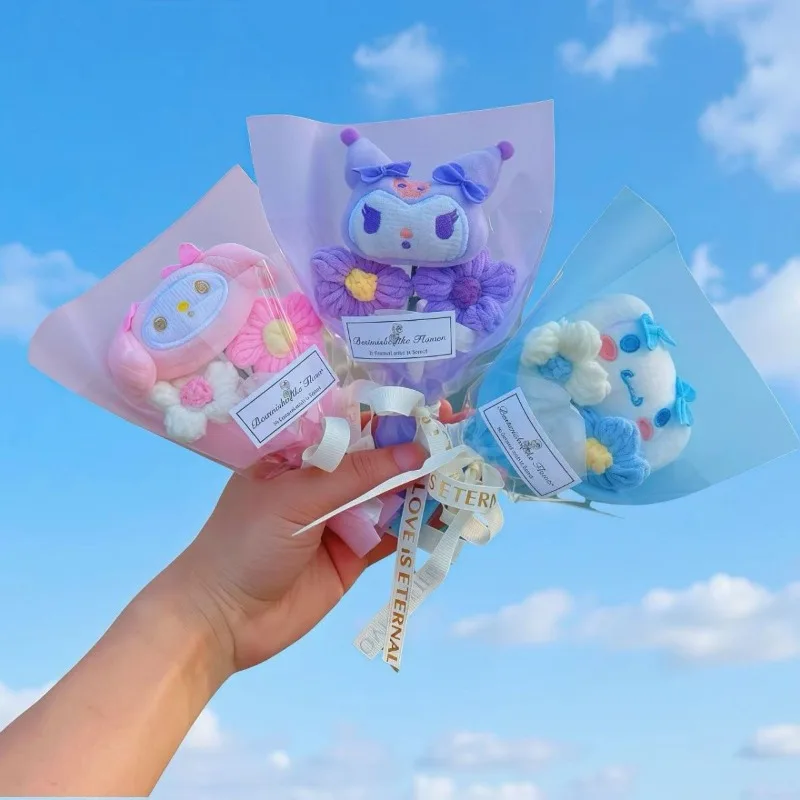 سينامورول ماي ميلودي أنيمي Kawaii سانريو الأطفال باقات الزهور قلادة لطيف الكرتون كورومي هدايا عيد ميلاد للفتيات