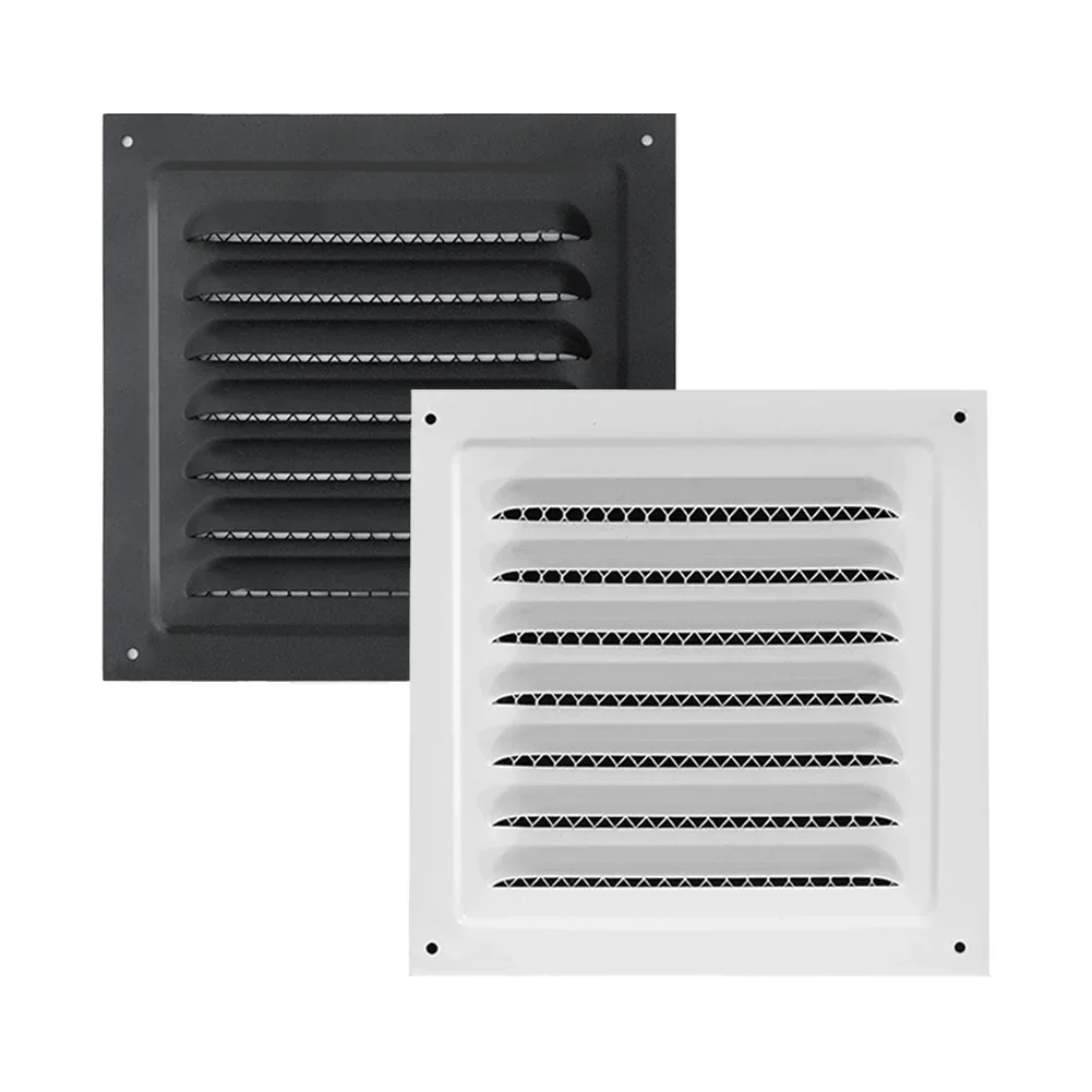 Square Ventilation Grille 15x15 Cm Return Grille With Protective Grille HVAC Electric Box Heat Dissipation Louver Panel Replace