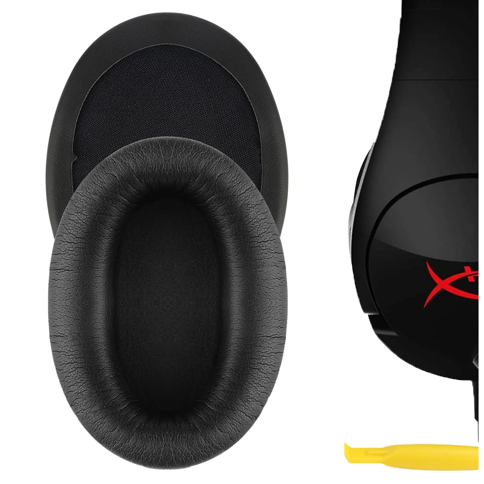 

Geekria Earpads for HyperX Cloud Flight Cloud Flight S Replacement Headphone Protein Leather Ear Pads Cover Cushion Foam Earmuff