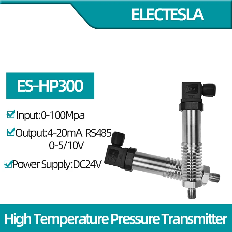 Pressure Transmitter Output 4-20mA 0-5/10V RS485 High Temperature ES-HP300 Thread Size M20*1.5 G1/2 G1/4 for Water Gas Oil