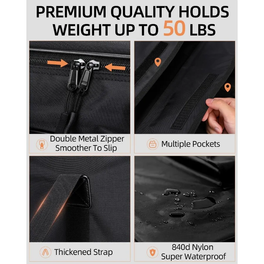 Borsa portfolio artistico in nylon impermeabile da 24 x 36 pollici con design laterale morbido e tracolla regolabile per un trasporto sicuro di Ske