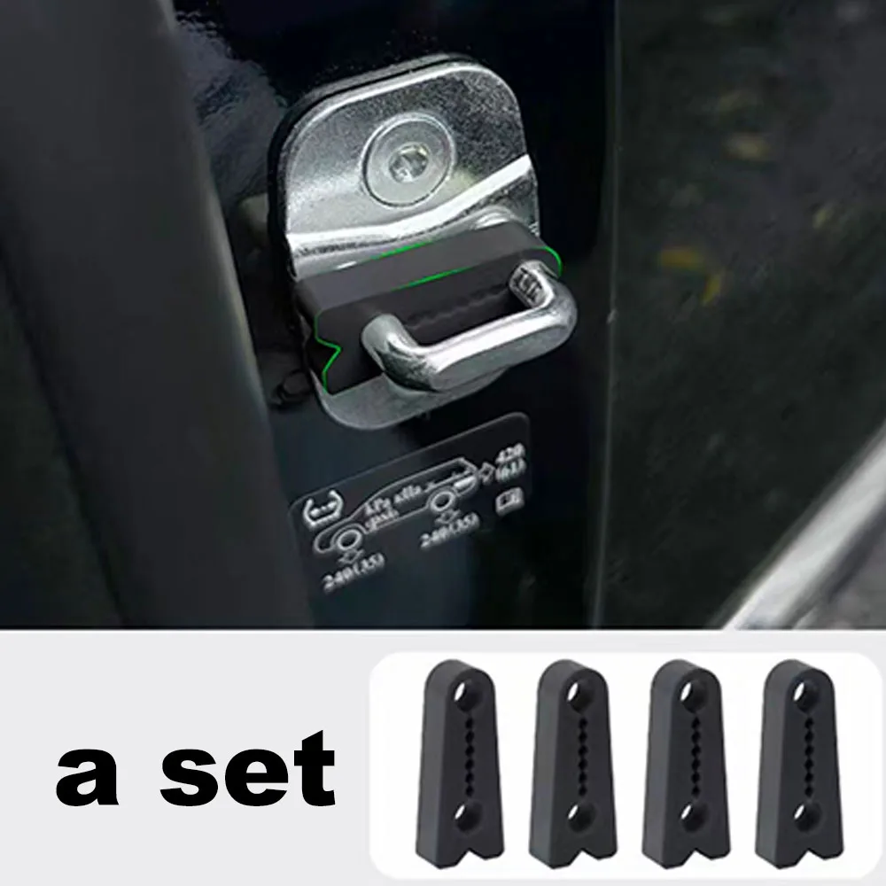 For BAIC JISHI Rox 01 Polestone 01 2023 2024 2025 2026 Silicone Door Latch Shock Absorbing Buffer Mat Auto Accessories