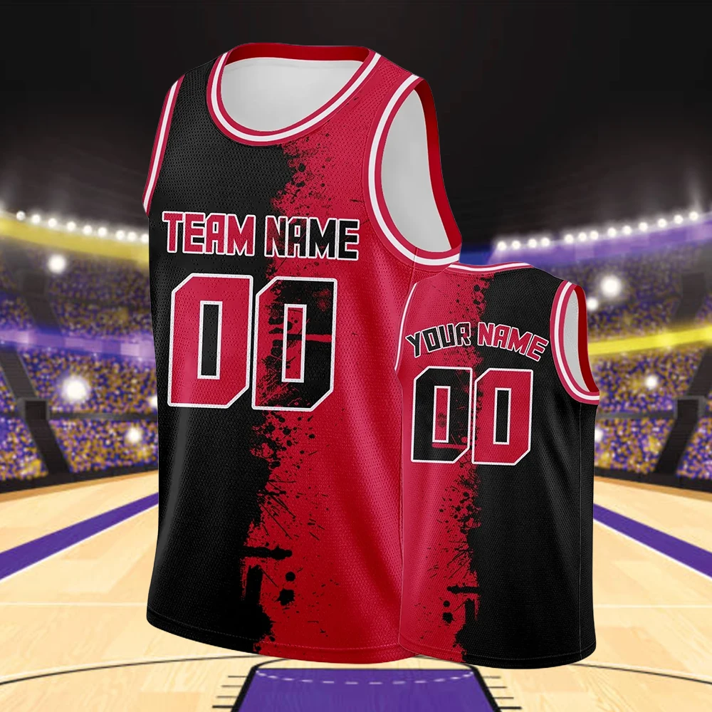 Custom Basketball Jersey for Men Women Printed Team Name Number Hip Hop Team Uniforms Sports Jerseys Shirts for Youth Kids