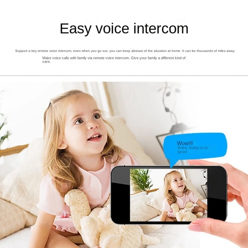 

【Last-Chance!】Wifi Camera,2.4G WiFi Wireless Low-Power Motion Detection Network Camera,1080P Security Night Vision Mini Camera