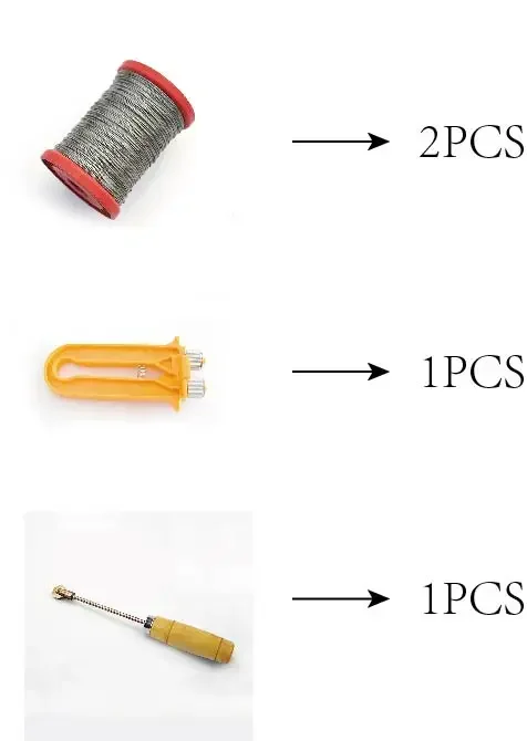 

Beekeeping Tool Set Stainless Steel Nest Frame Filament Tightener Manual Embedder Beekeeping Supplies