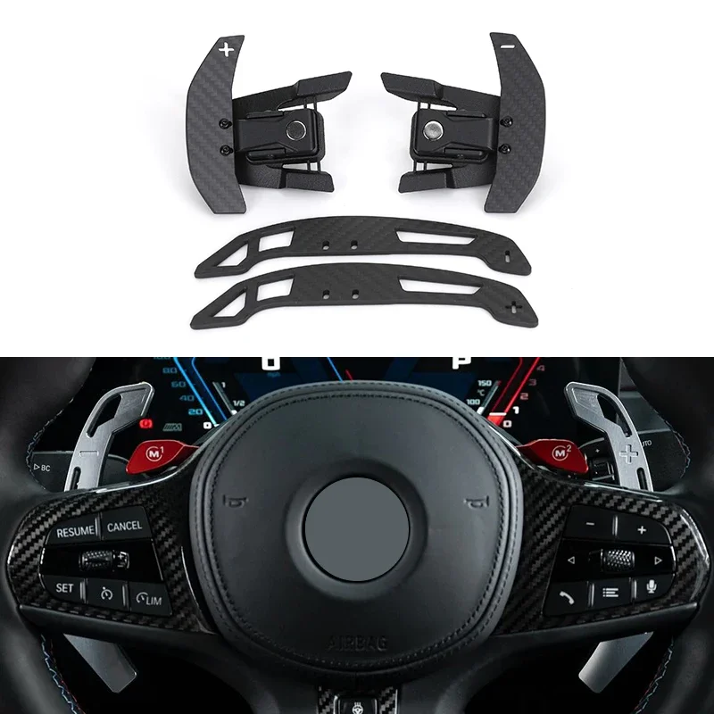 Carbon Fiber Steering Wheel Magnetic Shifter Paddle for BMW G01 G02 G05 G11 G12 G20 G22 G30 G82 G80 LCI M340i M140i M3 M4 G82