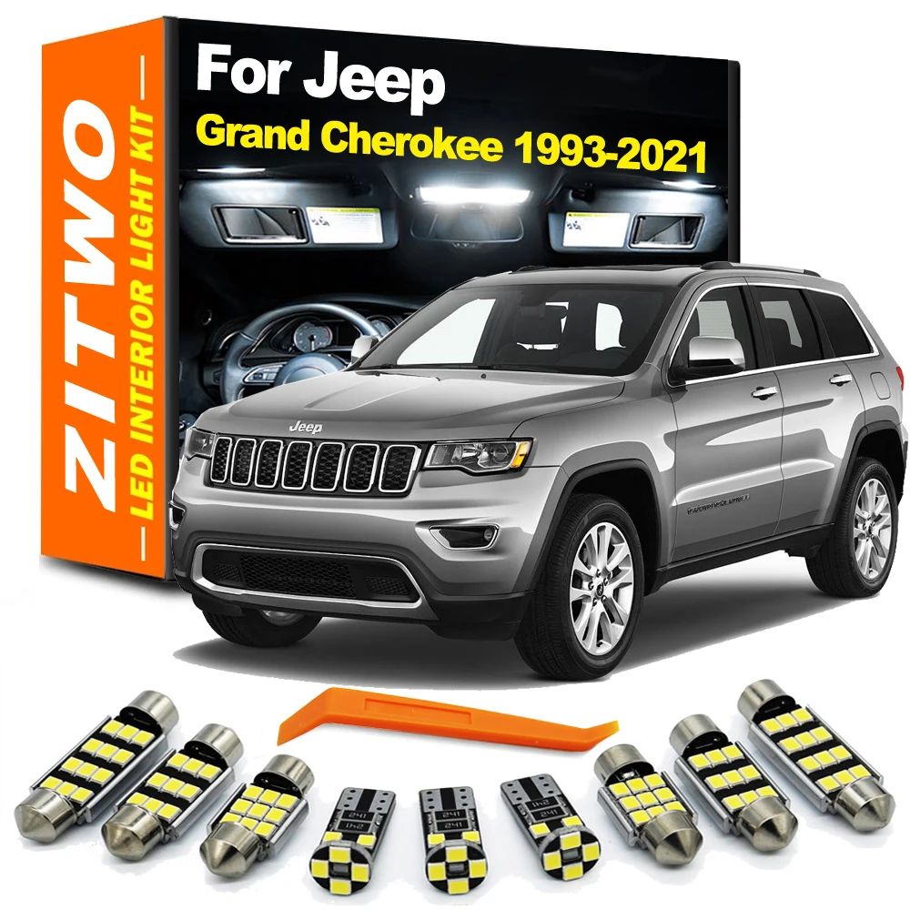 

Автомобильные аксессуары, светодиодный внутренний купол, лампа для чтения карт, комплект лампочек для Jeep Grand Cherokee ZJ WJ WK WK2 1993- 2017 2018 2019 2020 2021