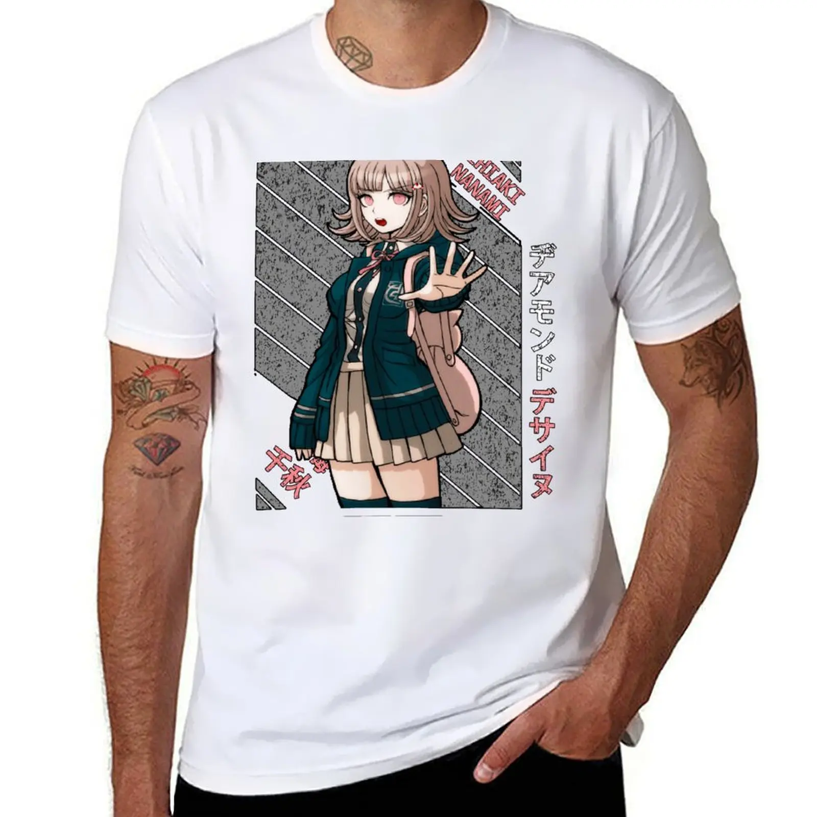 

Chiaki Nanami - Super DanganRonpa 2 T-Shirt man t shirt luxury t shirt man plain T-Shirt