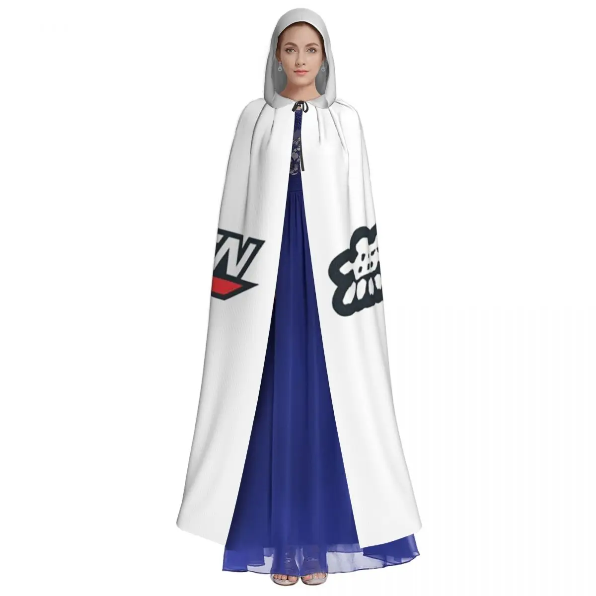Mugen Motorsports Power Long Hooded Cloak Witch Medieval Costume Cosplay Cape HalloweenParty Adult Unisex - view 4