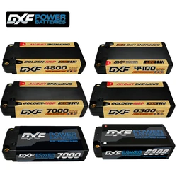 DXF Lipo Battery 2S Shorty HV 7.6V 6300mah 7000mah 4800mah 4400mah Deans T 5mm 4mm Bullet Competition Short-Pack for RC 1/10 Car