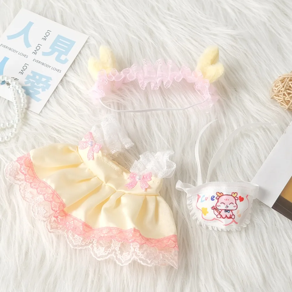 Cute DIY Doll Skirts Sets 20cm Multiple Styles Maidservant Skirt Doll's Clothing Baby Accessories view 6