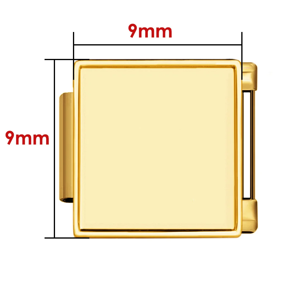 أساور يدوية من الفولاذ المقاوم للصدأ 9 مم بتصميم إيطالي أنيق وبسيط باللون الذهبي والفضي كهدايا مجوهرات للنساء والرجال - 5