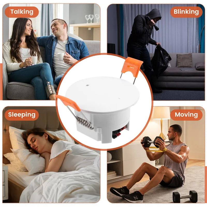 Wi-Fi-24G Умный датчик присутствия человека с точностью обнаружения яркости Tuya Интеллектуальный датчик микроможения человека