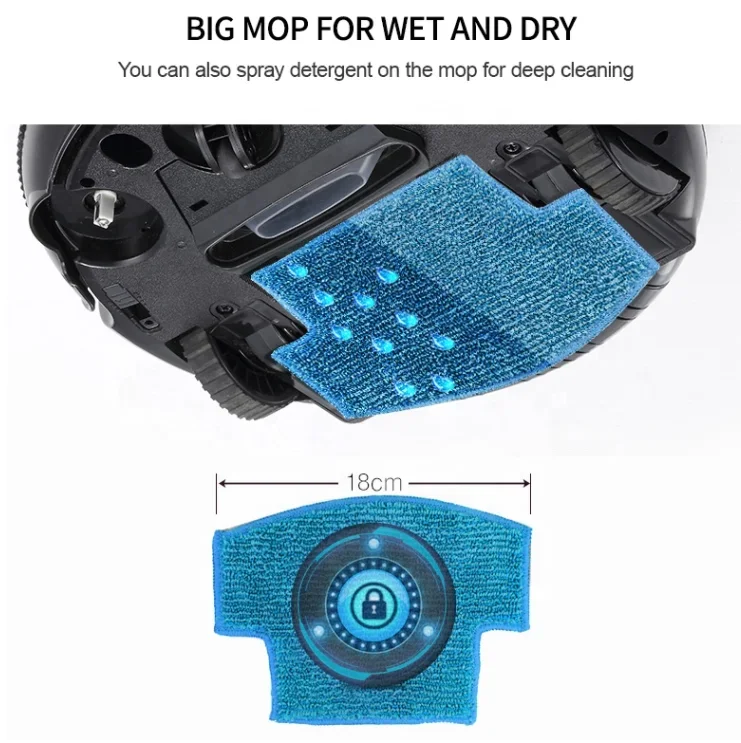 New Arrival Wiper Robot Vacuum Cleaner Wiper Cheapest Smart Vacuum Robot