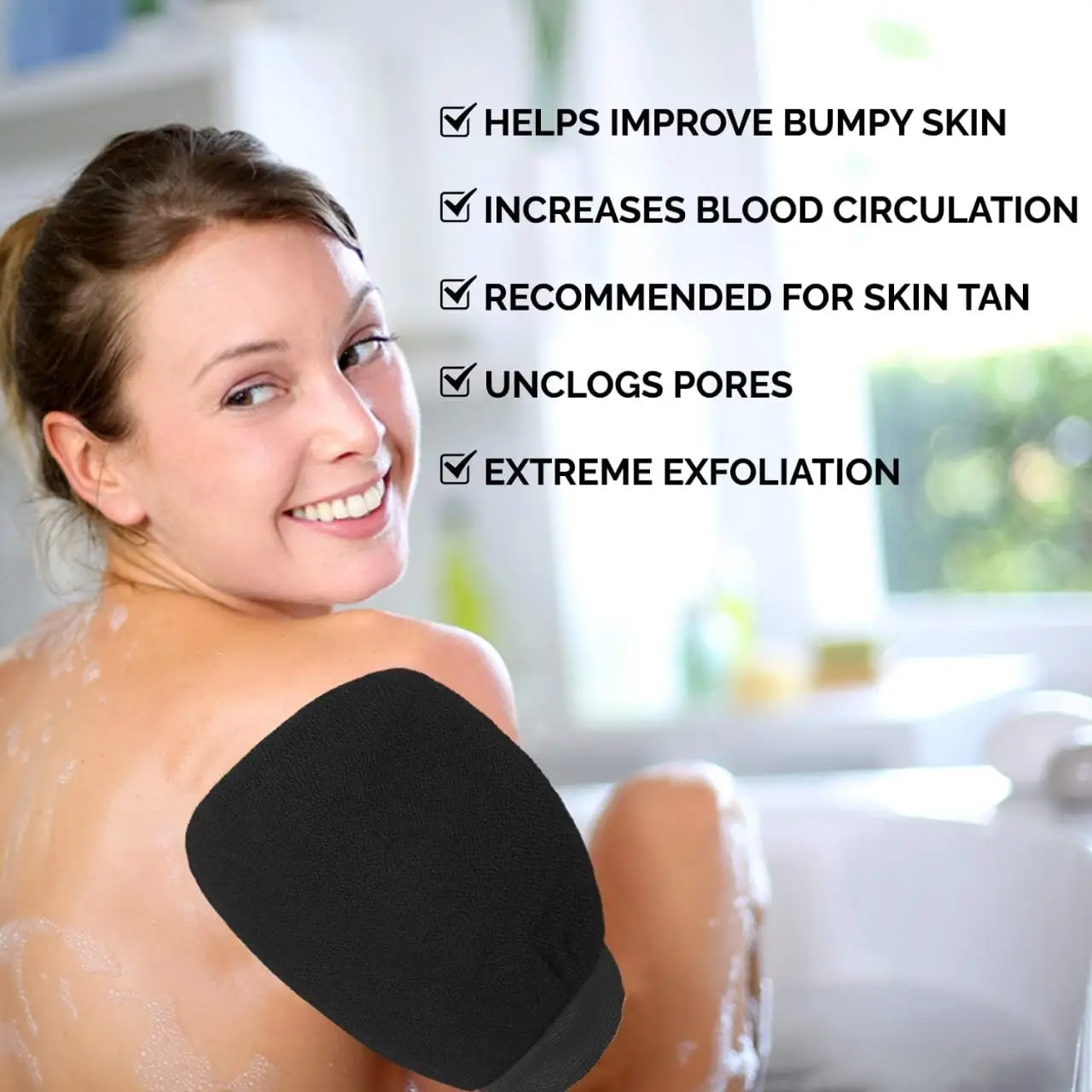 Exfoliating Shower Gloves Painless Remove Dead Skin Scrub Body  Korean Massage Mitt For Shower Spa Massage Body Scrub