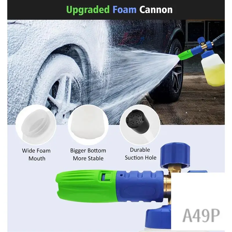 

P4-Foam Cannon,1L Snow Foam Lance For Karcher K2 K3 K4 K5 K6 K7 Pressure Washer,Car Foam Jet Sprayer For Pressure Washers