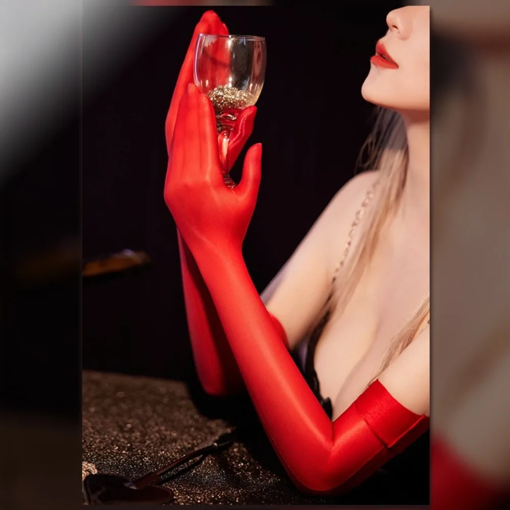 قفازات الزفاف آداب جديدة الدانتيل الساحرة رقيقة جدا جولة ضوء منظور مرن قفازات الدانتيل الحريري الرجال والنساء