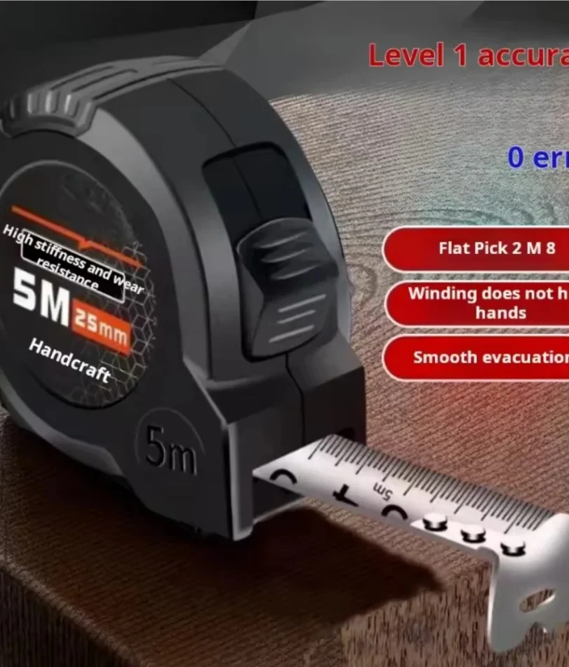 

3/5Meter Stainless Steel Tape Measure Site Construction Meter Measure Puller Rule Measuring Tools