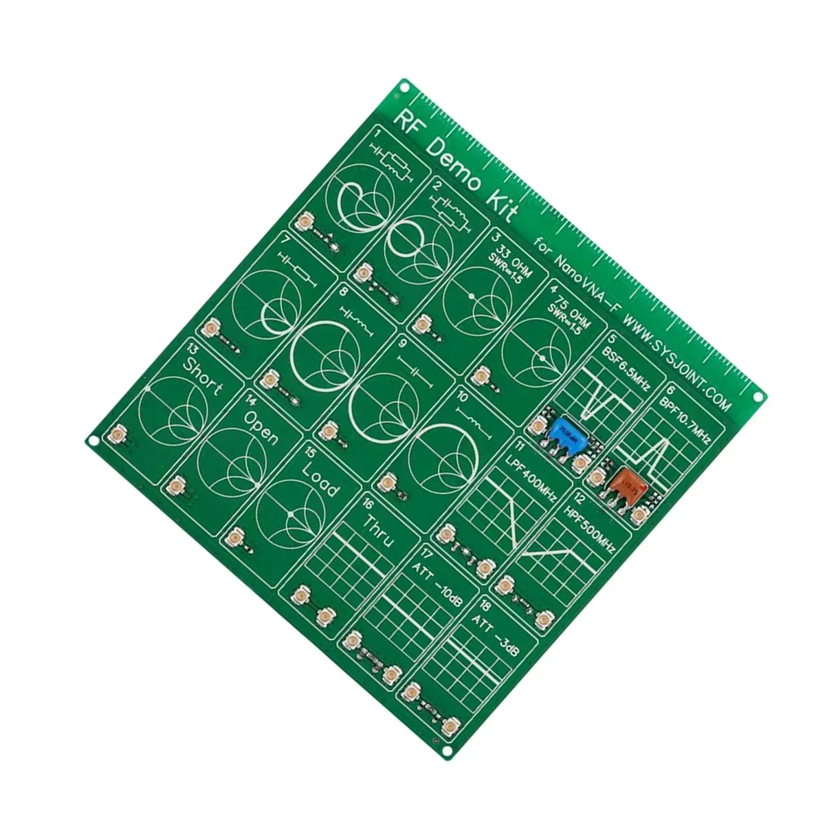 B50C RF Demo Kit Nanovna-F RF Test Board HAM Vector Network Test