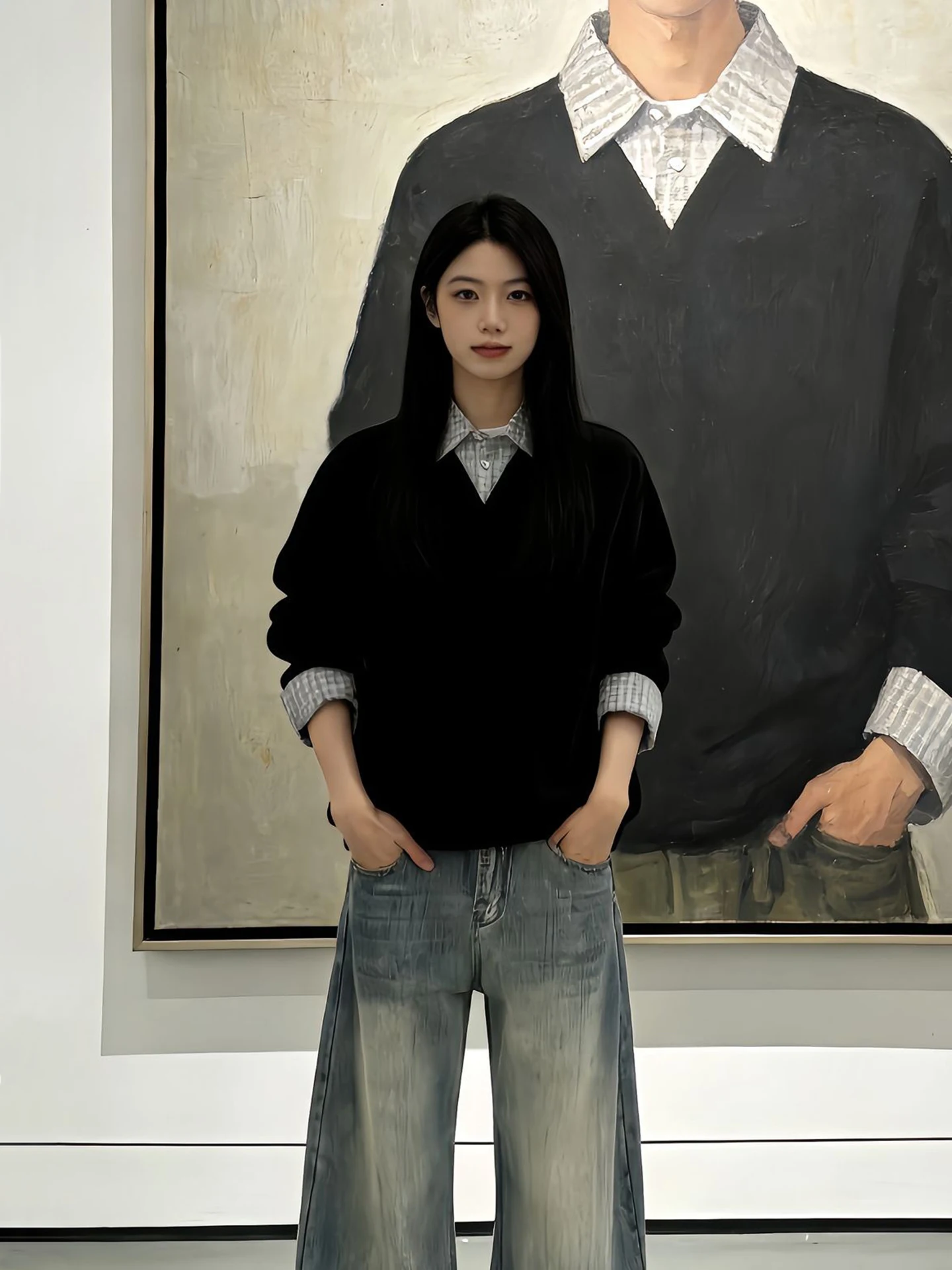 

Мужская толстовка с воротником-стойкой и пэчворком, осенне-зимняя, молодежная, в американском стиле