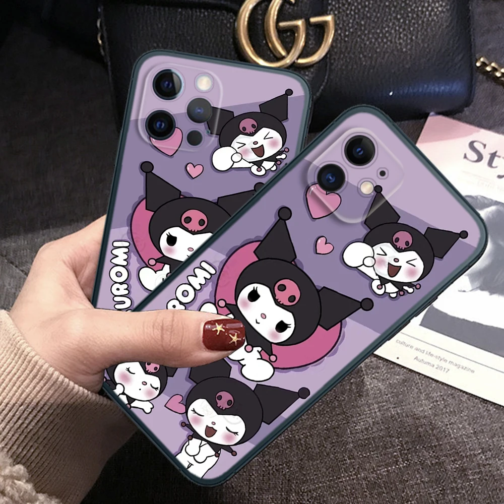 Z7 cute Kuromi Soft Case for Soft Silicone phone Case for iPhone 15 14 Plus 13 12 11 X XS XR Pro Max Mini 8 7 Plus