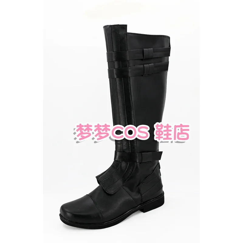 Wars Cosplay Anakin Skywalker Cosplay Stivali PU Tacco alto Scarpe nere Halloween Cosplay Prop per uomini adulti