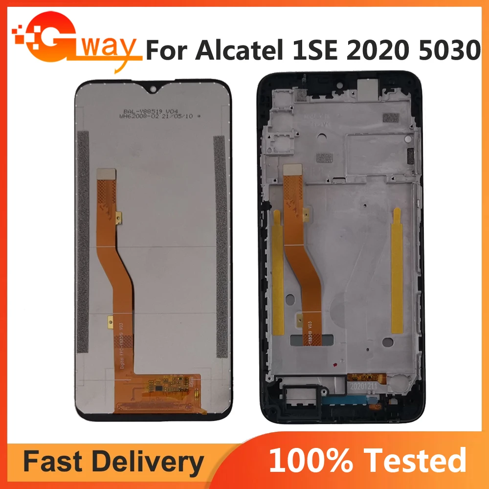 

6.22" For Alcatel 1 SE 1SE 2020 LCD Alcatel OT5030 5030 5030U 5030D 5030F LCD Display Touch Screen Digitizer Assembly with Frame