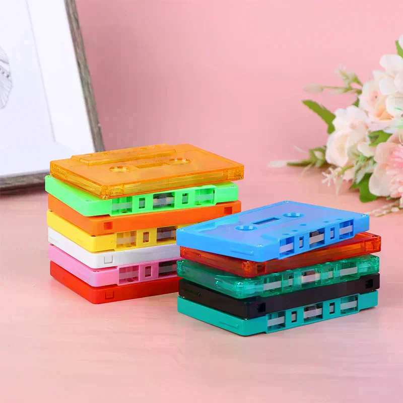 1Pc Color Blank Tape Case Audio Magnetic Audio Recording Cassette Tape Shell Empty Reel To Reel Cassette(no Tape)