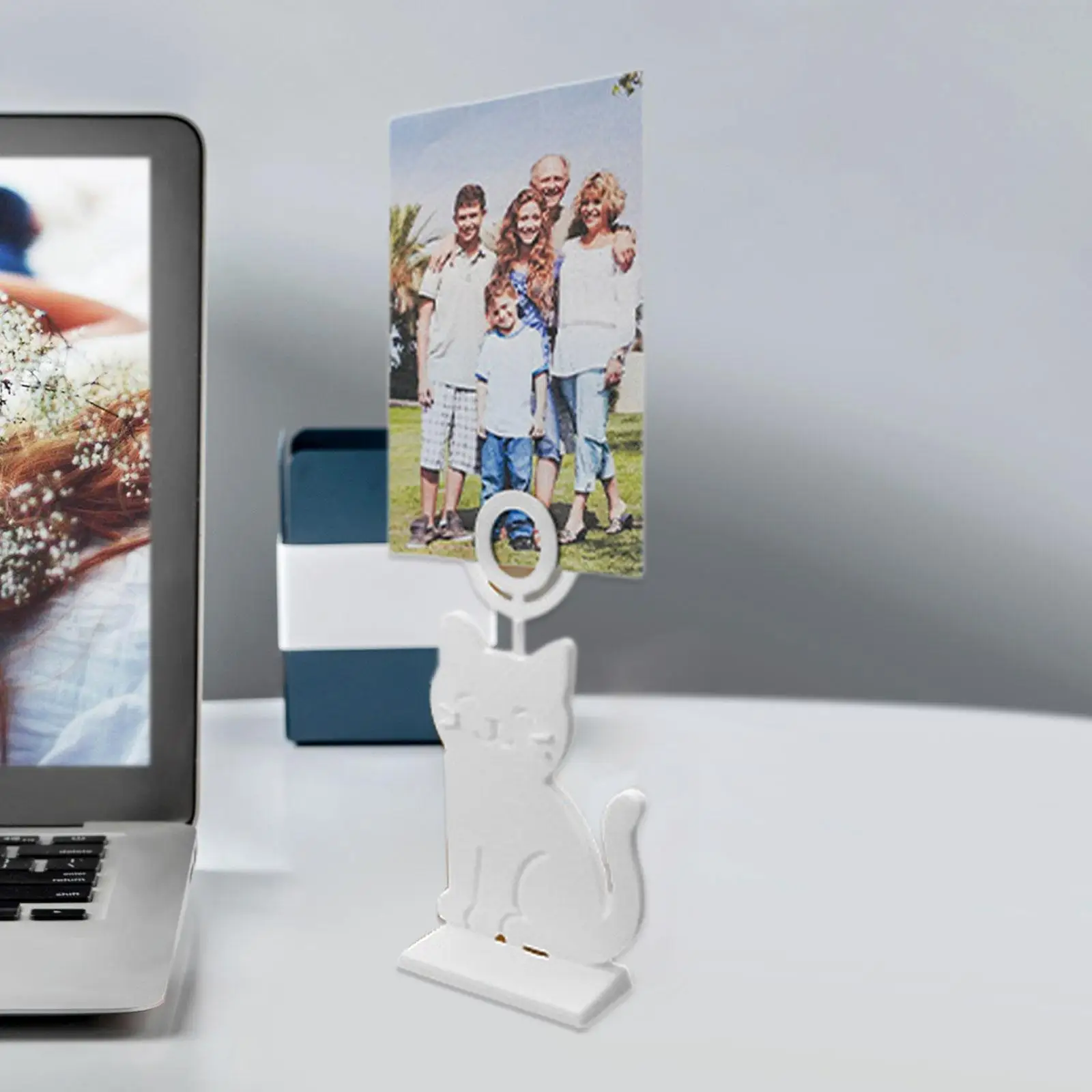 Cat Shape Place Card Stand Wedding Table Number Holder Decorative Craft Trendy Picture Holder for Tables for Party Restaurant