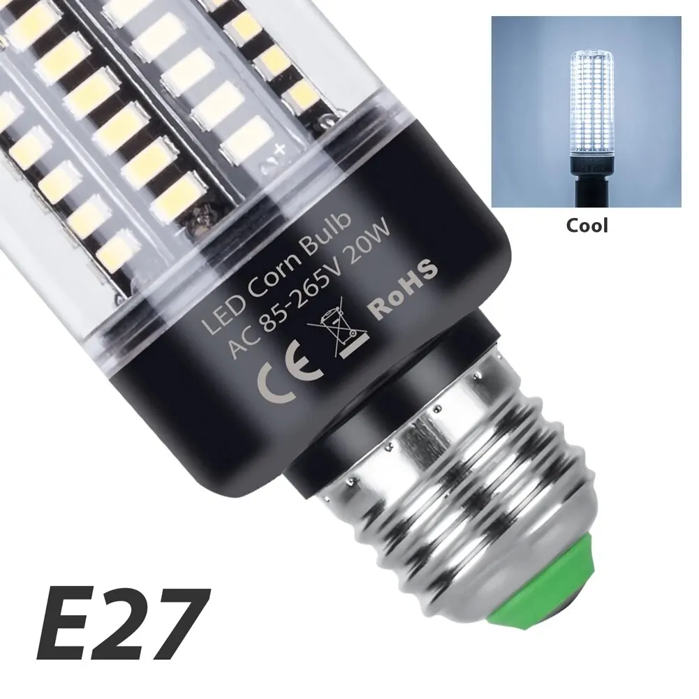 E27 LED-lamp E14 maïslamp B22 plafondkroonluchters 3,5 W 5 W 7 W 9 W 12 W 15 W 20 W koel/warm wit geen flikkering AC85-265V 5736 SMD
