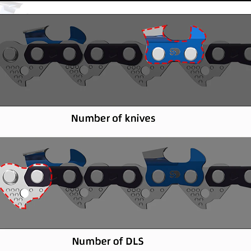 Imagem -03 - Drive 104 dl 96 80 64 Dls Gás Motosserra Cinzel Serra Correntes Apto para 70 78 070 Corte de Madeira 20 25 30 36 Inchs Chain 404 .063