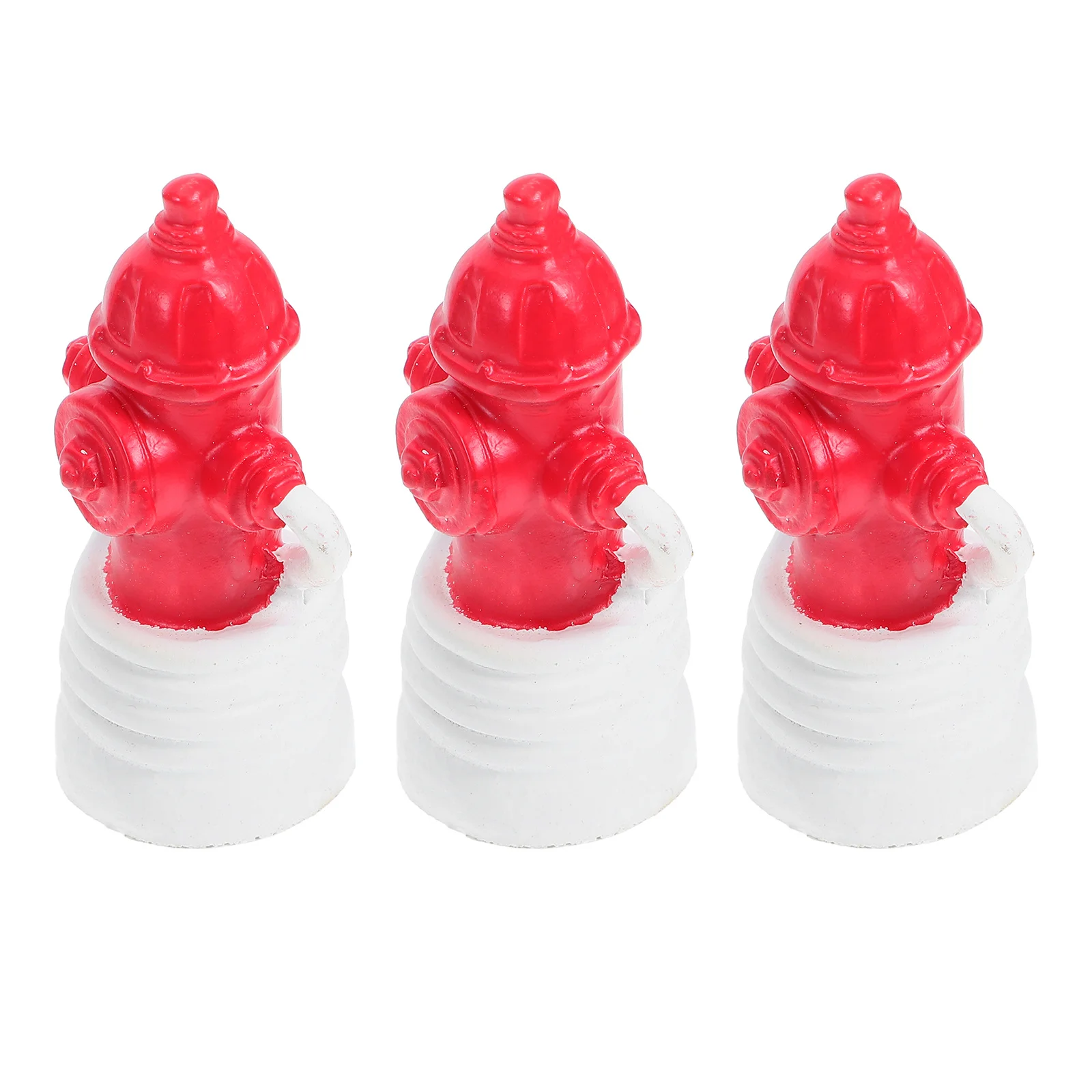 

3 шт., украшение из смолы, огненный гидрант, реалистичный миниатюрный песочный стол, бонсай, декор для рабочего стола, уличное украшение для сада