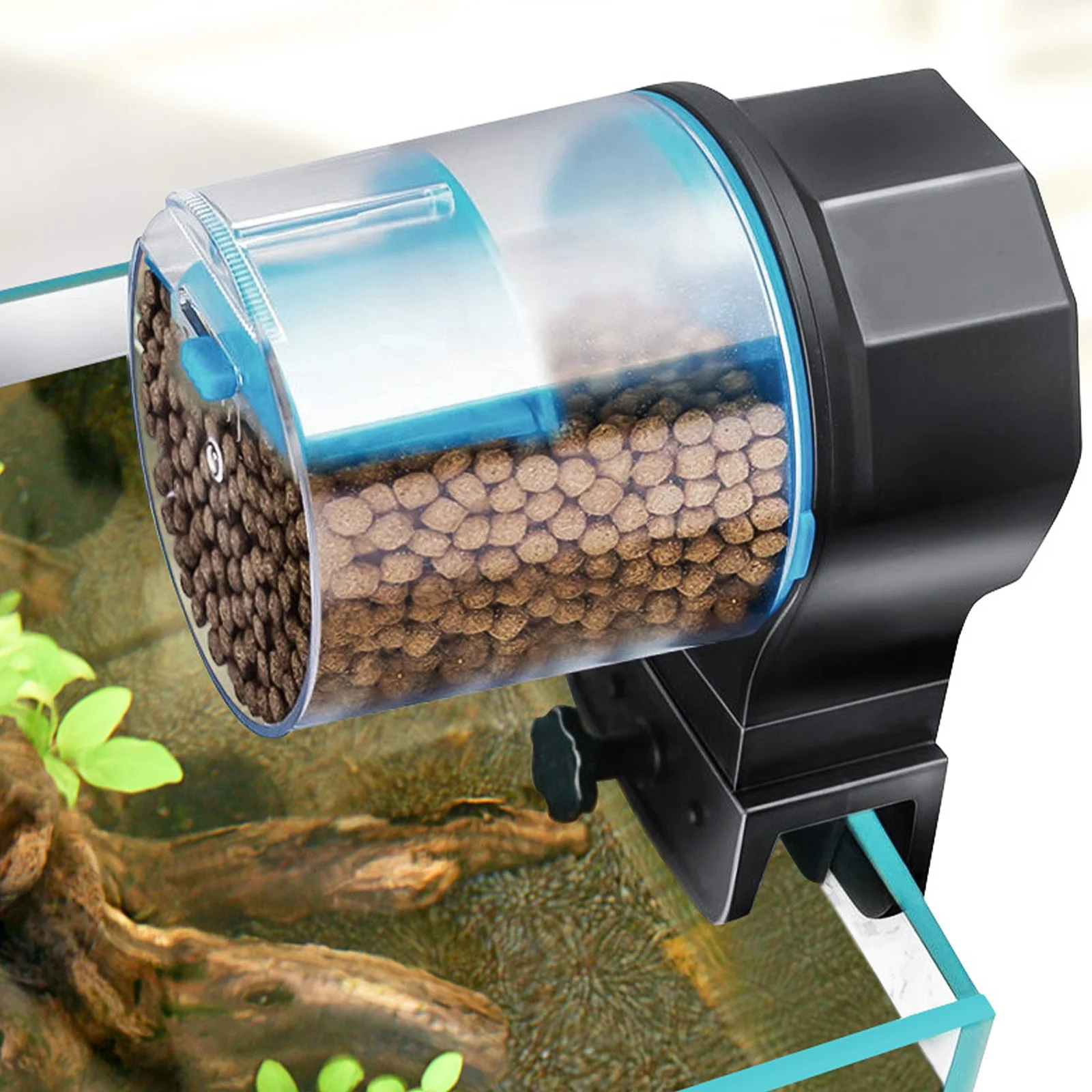 

1Set Automatic Fish Tank Feeder Intelligent Fish Feeder Turtle Feeding Device Adjustable Feeding Port Long Service Time