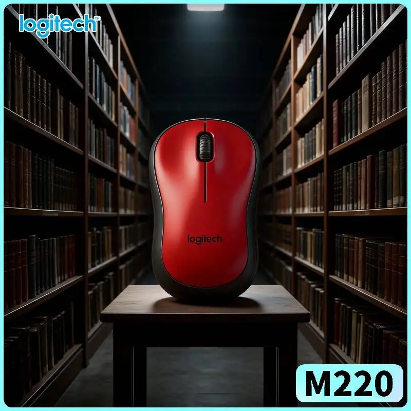 Logitech M220 Quiet Wireless Mouse 3 Buttons Ergonomic Contour 2.4GHz Link 18-Month Long Battery Accessory