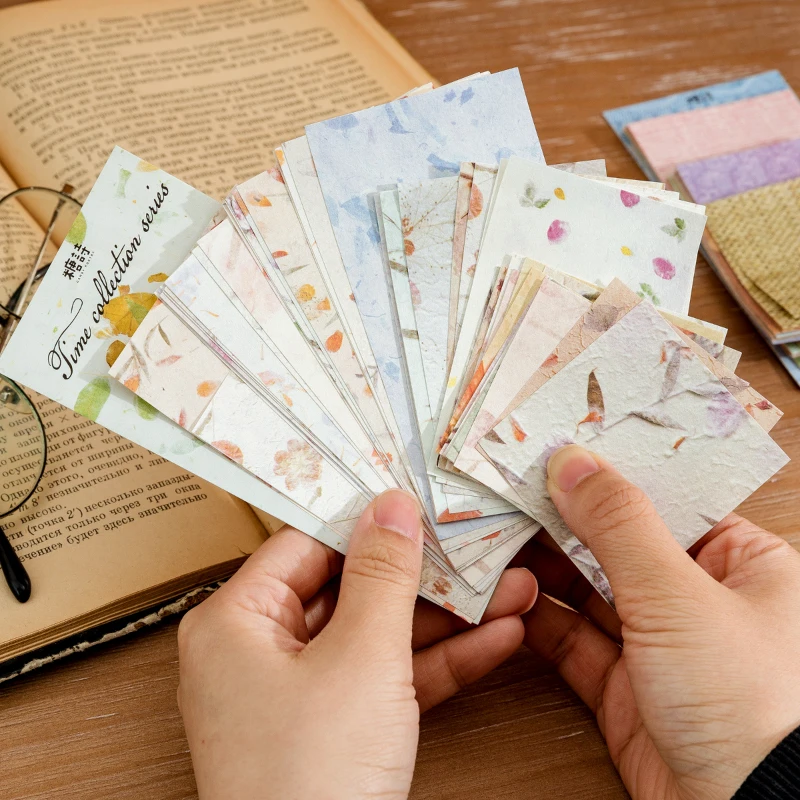 Card Lover 60 Pcs Favorite Time Series Vintage Journal Material Paper Scrapbooking Light Paper Journaling Kit Scrapbook Stickers