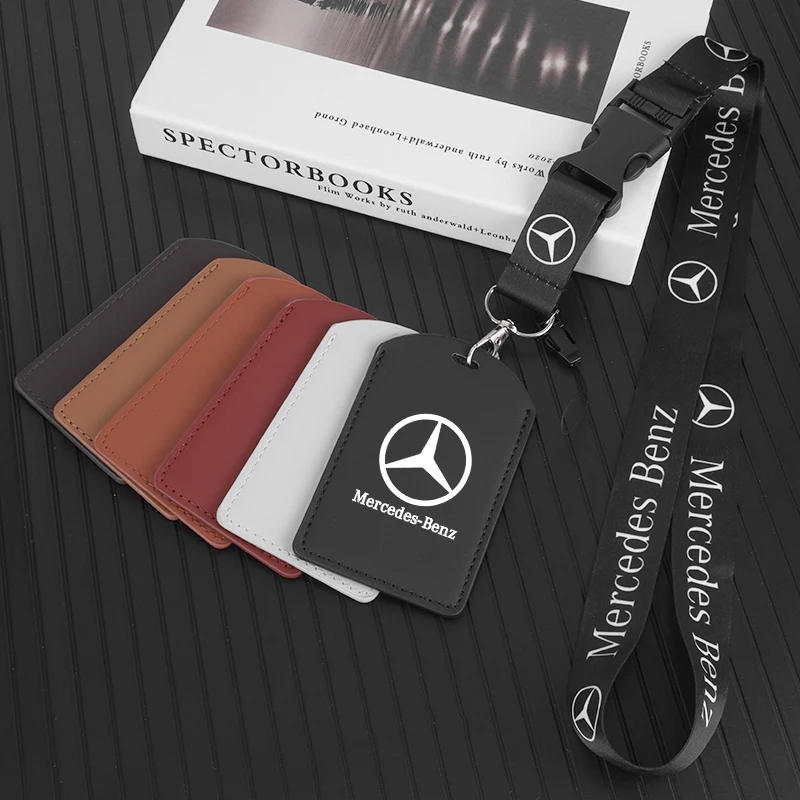 

Car Smart NFC Card Key Case With Lanyard Work ID Card Holder Protector Shell Fob Cover For Mercedes Benz W203 W204 W205 W176 W16