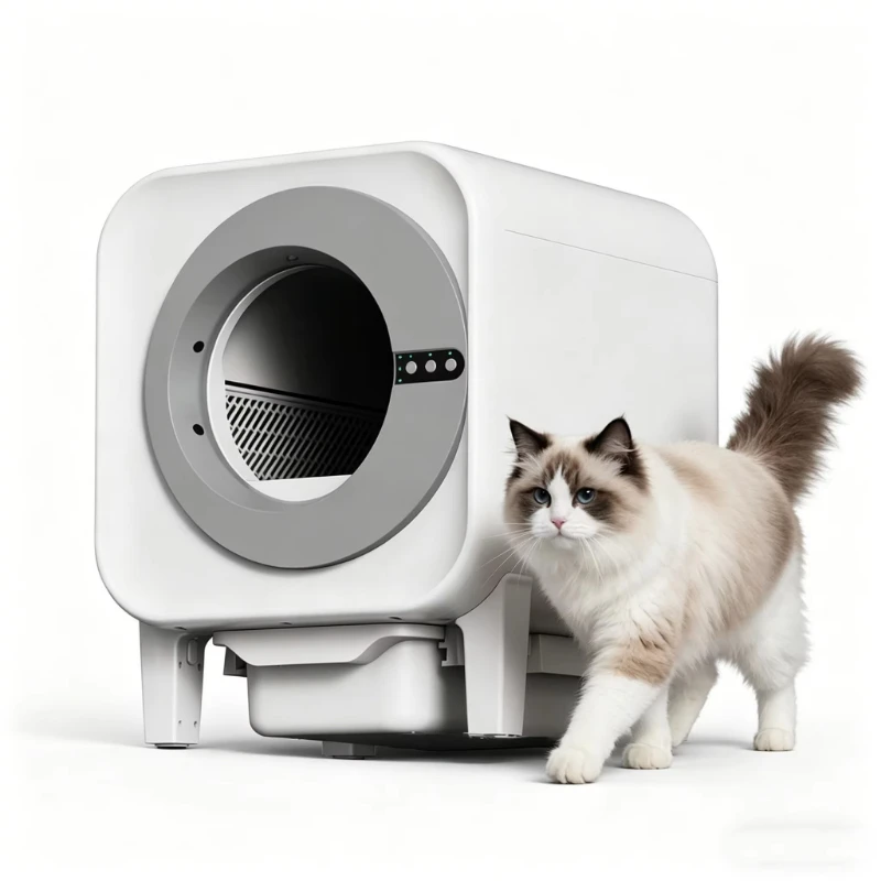 OEM wholesale cat litter box, large capacity fully enclosed design, easy to clean, leak-proof and durable pet supplies