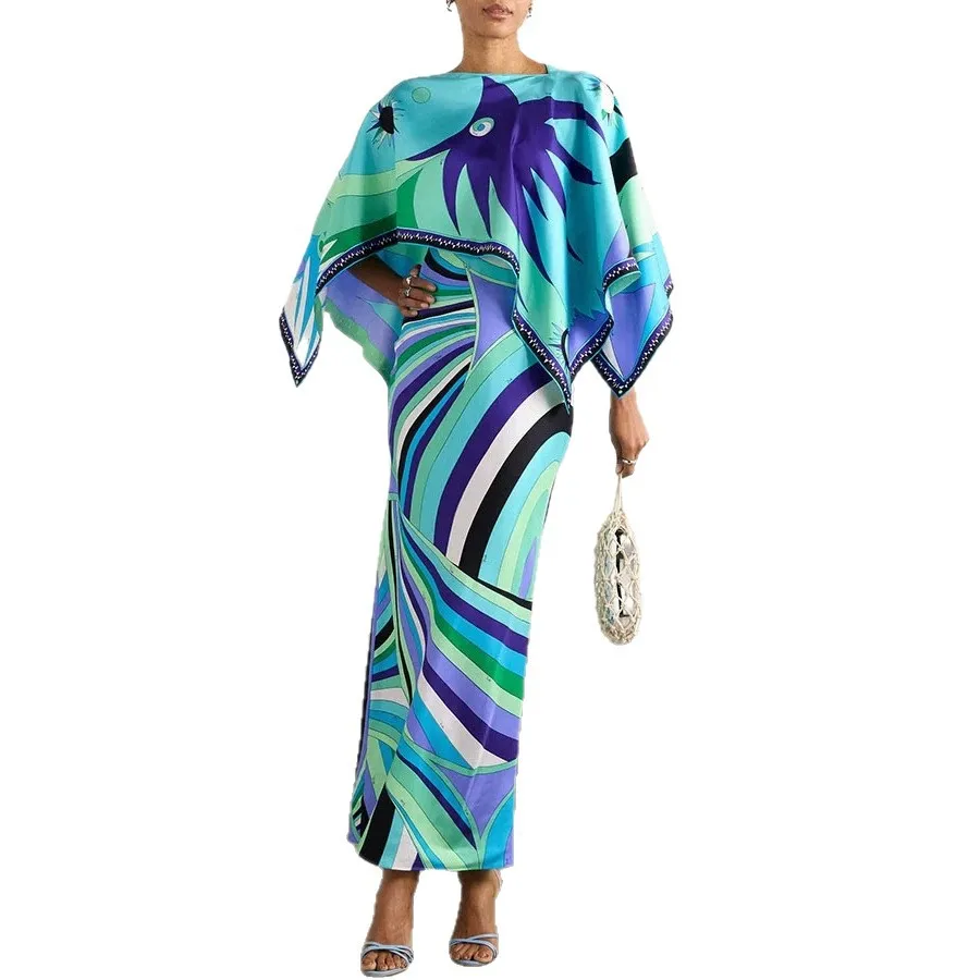 Women's Positional Print Resort-style Shawl With Back Fatigue Two-piece Clothes Set 8188 Women's Formal Evening Gowns Y2k、 Party