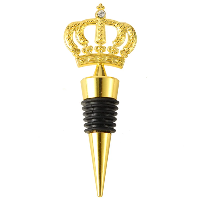 Bar Accessories Crown Shaped Wine Stopper Birthday Party Wedding Anniversary Wine Fresh-keeping Stopper Gift