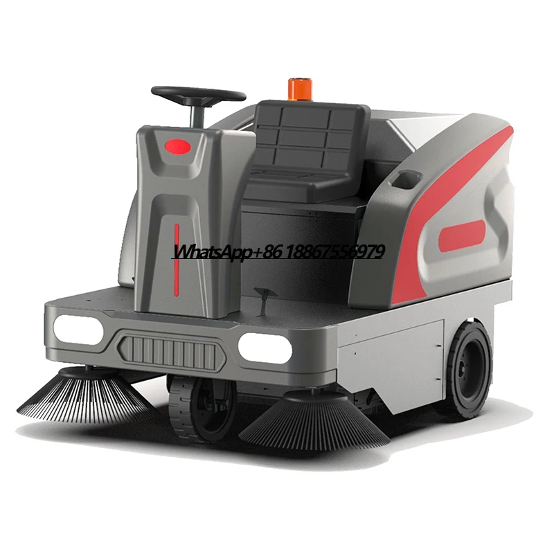 

Automatic Floor Scrubber Ride on Battery Electric 48 V Road Floor Cleaning Machine Sweeper