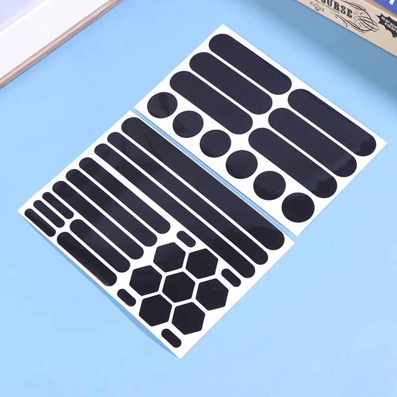 1sheet Motorcycle Helmets Invisible Black Reflective Stickers Simple And Effective Reflective Tape For Helmets Bikes