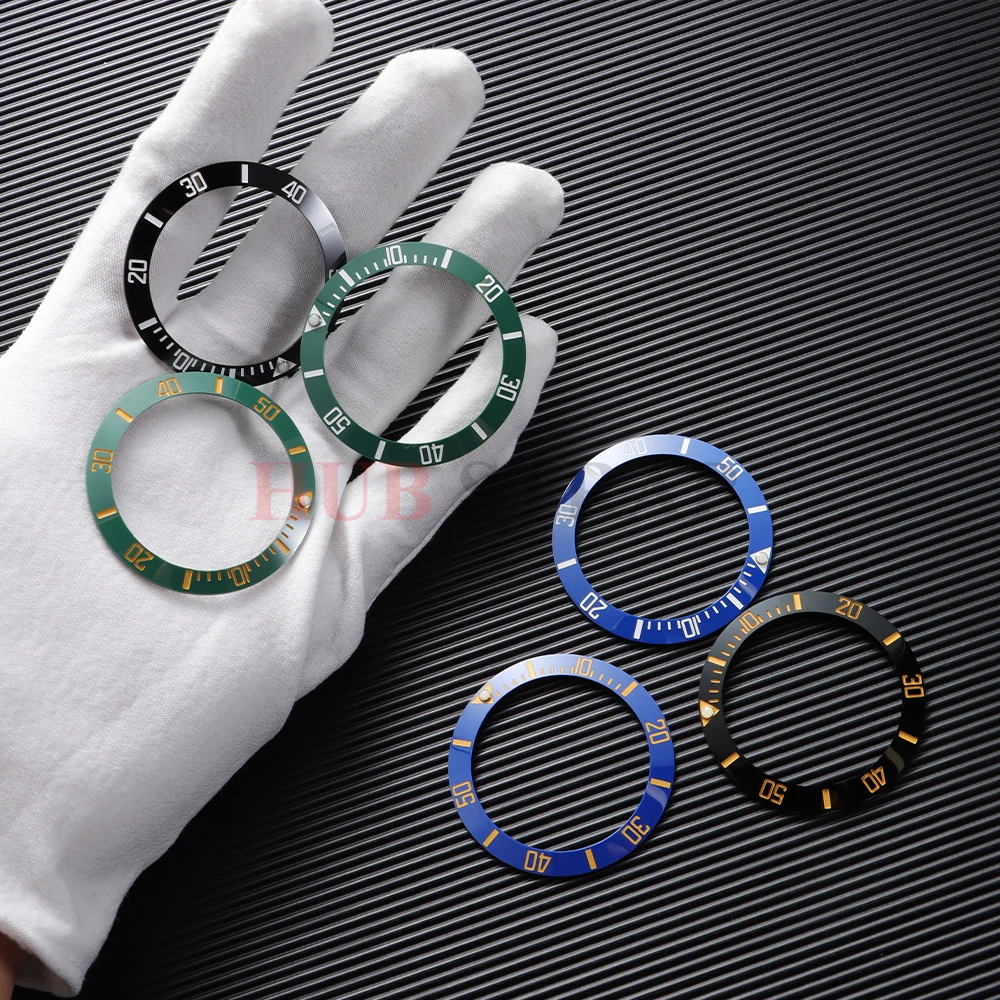 السيراميك ل 40 مللي متر الفرعية ل رولكس للمياه ساعة شبح حالة سبيكة ساعة الحافة إدراج حلقة المنحدر NH35 NH34 الغوص ساعة اكسسوارات