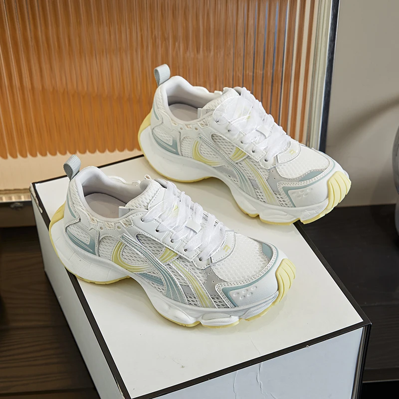 AIYUQI Women's Sneakers 2025 Summer New Women's Mesh Shoes Breathable Outdoor Flat Casual Sneakers Women