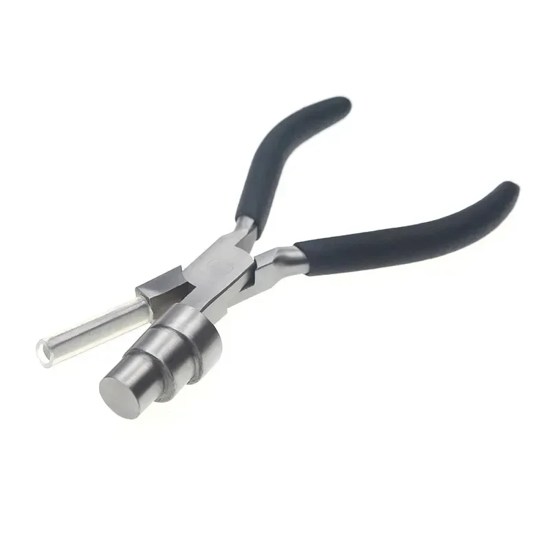 Big Head Pliers Three Section Flat Mouth Round Mouth Mini Jewelry Pliers Jewelry DIY Winding Shape Pliers